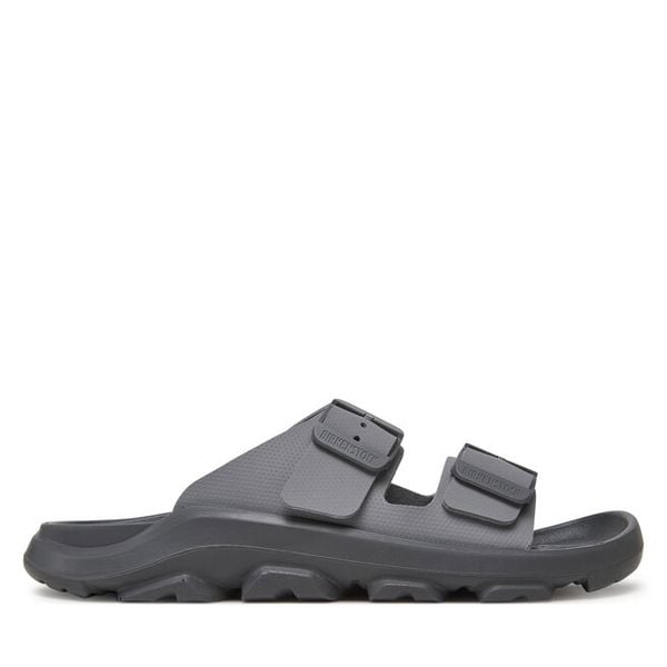 Klapki Birkenstock. Brązowe klapki Birkenstock, bez wzorów, bez obcasa. Za 458,99 zł.