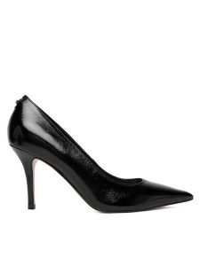 Guess Szpilki FLFPRN LEP08 Czarny. Czarne szpilki Guess, z aplikacjami, z lakierowanej skóry, bez obcasa. Za 679,99 zł.