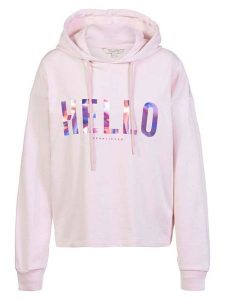 Herrlicher Bluza w kolorze jasnoróżowym rozmiar: S. Różowe bluzy Herrlicher, s, bez wzorów, z kapturem. Za 173,99 zł.