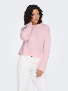 ONLY Sweter "Simoni" w kolorze jasnoróżowym rozmiar: L. Różowe swetry oversize ONLY, l, bez wzorów, bez ramiączek. Za 82,99 zł.