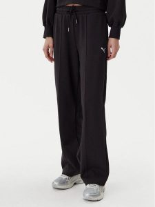 Puma Spodnie dresowe Ess 629774 Czarny Straight Fit. Czarne spodnie dresowe Puma, s, bez wzorów, z bawełny. Za 199,99 zł.