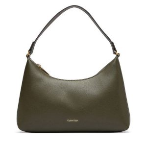 Torebka Calvin Klein. Zielone torebki klasyczne Calvin Klein, bez wzorów, bez dodatków. Za 369,99 zł.