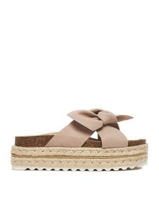 DeeZee Espadryle CT0626-16 Beżowy. Brązowe espadryle DeeZee, bez wzorów, z materiału, bez obcasa. Za 139,99 zł.