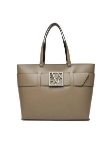 Armani Exchange Torebka 949127 0A874 U6242 Brązowy. Brązowe shopper bag Armani Exchange, bez wzorów, ze skóry, bez dodatków. Za 759,99 zł.