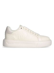 Liu Jo Skórzane sneakersy w kolorze kremowym rozmiar: 38. Brązowe trampki Liu Jo, bez wzorów, z materiału, bez zapięcia. Za 340,99 zł.