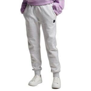 Spodnie turystyczne damskie Superdry Code Tech. Szare spodnie dresowe Superdry, na lato, bez wzorów, z bawełny. W wyprzedaży za 145,00 zł.