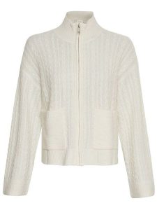 MOSS COPENHAGEN Kardigan "Blithe" w kolorze kremowym rozmiar: M/L. Brązowe kardigany Moss Copenhagen, z poliamidu. Za 298,67 zł.