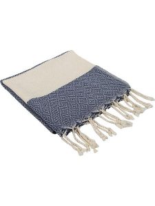 Samimi Chusta hammam w kolorze niebieskim - 45 x 90 cm rozmiar: onesize. Niebieskie apaszki i chusty Samimi, bez wzorów, z bawełny. Za 56,95 zł.
