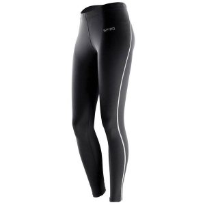 Damskie Legginsy Bodyfit Z Warstwą Bazową. Czarne legginsy SPIRO, bez wzorów. Za 102,99 zł.
