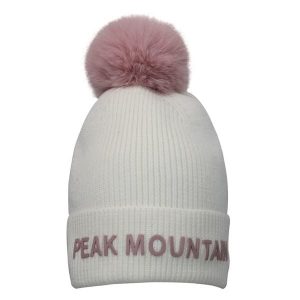 Czapka Peak Mountain Maitresse. Białe czapki Peak Mountain, bez wzorów, sportowe. W wyprzedaży za 127,00 zł.