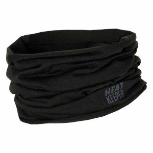 Wielofunkcyjny szalik/ocieplacz na szyję Heat Keeper czarne. Czarne szaliki HEAT KEEPER, na zimę, bez wzorów. Za 116,99 zł.