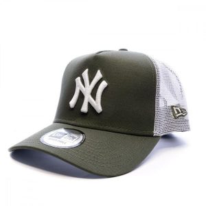 Czapka Trucker New Era MLB New York Yankees. Zielone czapki New Era, bez wzorów, z bawełny, klasyczne. Za 131,95 zł.