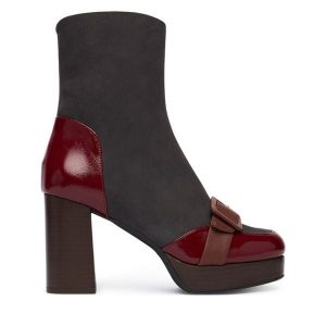 Botki Fly London. Botki Fly London, bez wzorów, bez obcasa, na słupku, bez zapięcia. Za 569,99 zł.