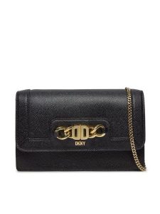 DKNY Torebka Valencia R34GHB35 Czarny. Czarne torebki klasyczne DKNY, bez wzorów, ze skóry, bez dodatków. Za 679,99 zł.