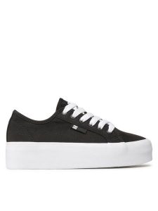 DC Tenisówki Manual Platform ADJS300280 Czarny. Czarne trampki DC, bez wzorów, z materiału, bez zapięcia. Za 179,99 zł.