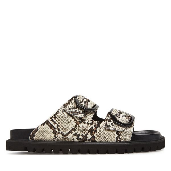 Klapki Genuins. Brązowe klapki Genuins, bez wzorów, bez obcasa. Za 249,99 zł.