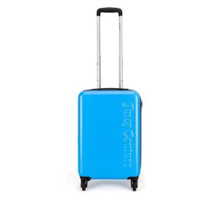 Walizka kabinowa Juicy Couture. Niebieskie walizki Juicy Couture, bez wzorów. Za 319,99 zł.