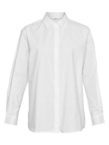 MOSS COPENHAGEN Koszula "Olisa" w kolorze białym rozmiar: XL. Białe koszule Moss Copenhagen, xl, bez wzorów, z bawełny, bez kołnierzyka, bez ramiączek. Za 104,95 zł.