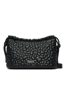 TOUS Torebka Puffy Bear 2002185351 Czarny. Czarne listonoszki Tous, bez wzorów, ze skóry, bez dodatków. Za 539,99 zł.