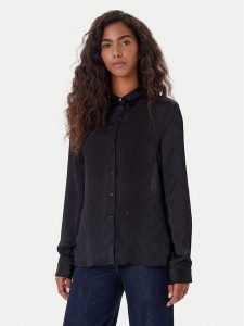 Guess Koszula W5YH1A WHCR2 Czarny Regular Fit. Czarne koszule Guess, xl, z aplikacjami, z syntetyku, bez kołnierzyka, bez ramiączek. Za 279,99 zł.