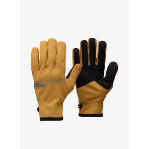 Rękawiczki Black Diamond Everyday Softshell Gloves. Żółte rękawiczki Black Diamond, bez wzorów, z softshellu. Za 154,99 zł.