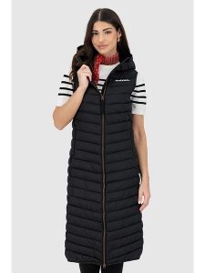 Alife and kickin Kamizelka pikowana w kolorze czarnym rozmiar: XL. Czarne kamizelki Alife and Kickin, xl, bez wzorów, bez kołnierzyka, bez ramiączek, bez kaptura. Za 224,95 zł.