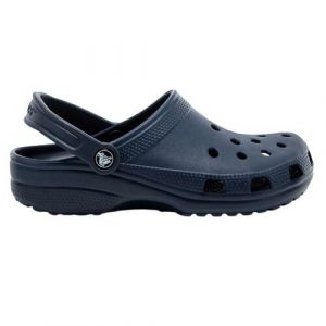 Klapki dla dorosłych Crocs Classic. Brązowe klapki Crocs, bez wzorów, bez obcasa. W wyprzedaży za 168,71 zł.