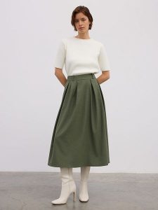 BGN Spódnica w kolorze khaki rozmiar: 38. Brązowe spódnice BGN, na co dzień, bez wzorów, maxi. Za 100,99 zł.