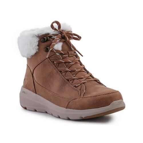 Buty do chodzenia damskie Skechers Glacial Ultra Cozyly. Buty sportowe Skechers, z materiału, za kostkę, bez zapięcia. Za 379,99 zł.