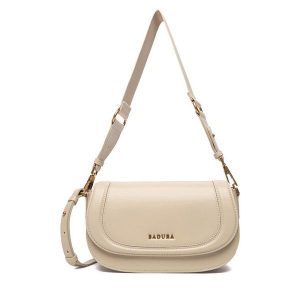 Torebka Badura. Białe torebki klasyczne Badura, bez wzorów, bez dodatków. Za 199,99 zł.