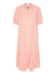 SAINT TROPEZ Sukienka w kolorze jasnoróżowym rozmiar: XL. Różowe sukienki Saint Tropez, na co dzień, xl, bez wzorów, z bawełny, bez kołnierzyka, bez ramiączek, maxi, proste. Za 184,89 zł.