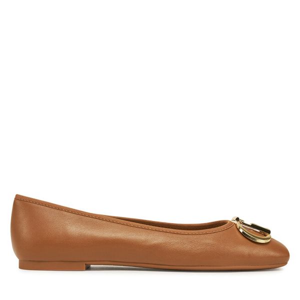 Baleriny Liu Jo. Brązowe balerinki Liu Jo, bez wzorów, bez obcasa, bez zapięcia. Za 279,99 zł.