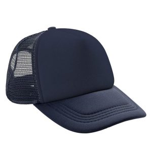 Czapka Z Daszkiem Detroit Mesh Back Trucker Cap. Niebieskie czapki RESULT HEADWEAR, bez wzorów, z meshu. Za 37,99 zł.