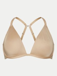 Hunkemöller Biustonosz z fiszbiną Smooth 206735 Beżowy. Brązowe biustonosze Hunkemöller, bez wzorów, z syntetyku. Za 79,99 zł.