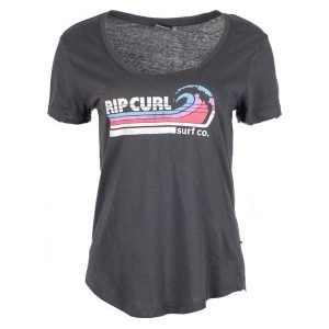 Rip Curl T-Shirt Damski Surf Co S Ciemnoszary. T-shirty marki Rip Curl. W wyprzedaży za 88,00 zł.
