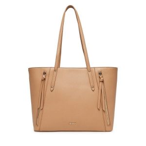 Torebka JENNY. Brązowe shopper bag Jenny, bez wzorów, bez dodatków. Za 159,99 zł.