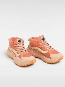 Vans Sneakersy "Crosspath Mid" w kolorze brzoskwiniowym rozmiar: 36. Pomarańczowe trampki Vans, bez wzorów, z materiału, za kostkę, bez zapięcia. Za 245,96 zł.