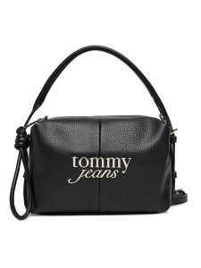 Tommy Jeans Torebka Tjw Bold Camera Bag AW0AW18470 Czarny. Czarne torebki klasyczne Tommy Jeans, bez wzorów, z jeansu, bez dodatków. Za 449,99 zł.
