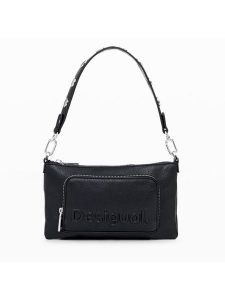 Desigual Torebka Monic 24WAYP02 Czarny. Czarne torebki klasyczne Desigual, bez wzorów, ze skóry, bez dodatków. Za 219,99 zł.