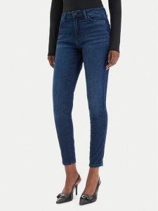 Guess Jeansy W6RAB4 D5QQ0 Granatowy. Niebieskie jeansy Guess, z aplikacjami, z bawełny. Za 439,99 zł.