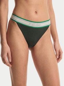 Calvin Klein Swimwear Dół od bikini LV00Q61104 Zielony ciemny. Zielone bikini Calvin Klein Swimwear, bez wzorów, z syntetyku. Za 209,99 zł.