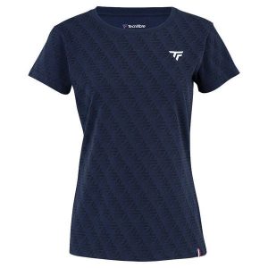 Koszulka damska Tecnifibre Graphique 2024. Niebieskie bluzki TECNIFIBRE, bez wzorów, sportowe, bez kołnierzyka, bez ramiączek. Za 154,50 zł.
