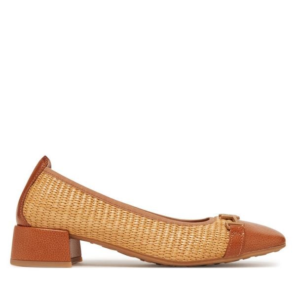 Czółenka Hispanitas. Brązowe czółenka Hispanitas, bez wzorów, bez obcasa, bez zapięcia. Za 309,99 zł.