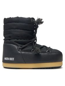 Moon Boot Śniegowce Evx Light Nylon 80D1470010 Czarny. Czarne buty zimowe Moon Boot, z nylonu, bez obcasa, bez zapięcia. Za 535,00 zł.