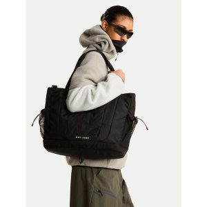 Torebka The North Face. Czarne shopper bag The North Face, bez wzorów, bez dodatków. Za 449,99 zł.