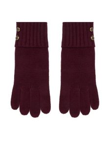 LAUREN RALPH LAUREN Rękawiczki 454P04468004 Bordowy. Czerwone rękawiczki Lauren Ralph Lauren, bez wzorów, z dzianiny. Za 329,99 zł.