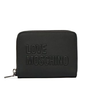 Portfel LOVE MOSCHINO. Czarne portfele LOVE MOSCHINO, bez wzorów. Za 439,99 zł.