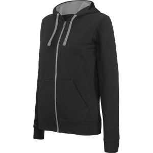 Bluza z kapturem Kariban Contrastée. Czarne bluzy KARIBAN, bez wzorów, z kapturem. Za 183,00 zł.