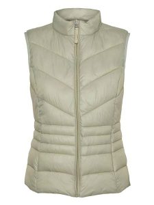 Vero Moda Kamizelka pikowana w kolorze zielonym rozmiar: S. Zielone kamizelki Vero Moda, s, bez wzorów, bez kołnierzyka, bez ramiączek, bez kaptura. Za 116,45 zł.