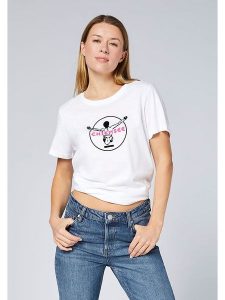 Chiemsee Koszulka w kolorze kremowym rozmiar: S. Brązowe bluzki Chiemsee, s, bez wzorów, z bawełny, bez kołnierzyka, bez ramiączek. Za 52,42 zł.